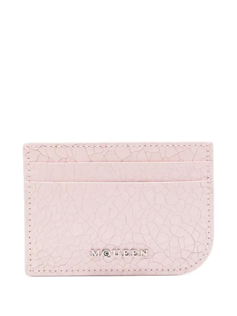 Alexander McQueen cracked-effect cardholder Pink 8135451VTAC