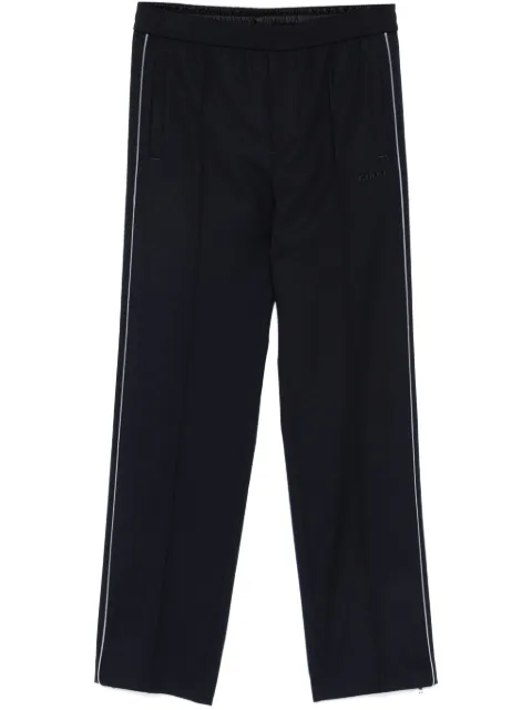 Gucci logo-patch trousers Blue 804975ZAQGS