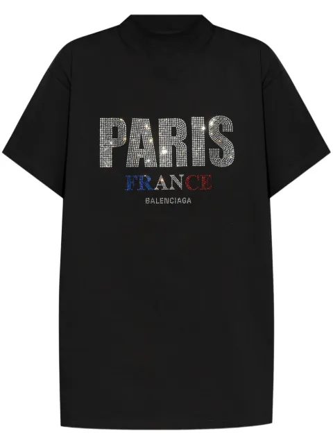 Balenciaga logo-studded T-shirt Black 787349TRVL5