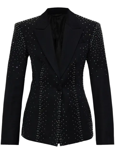 The Attico crystal-embellished blazer Black 250WCG00061WWW046TS