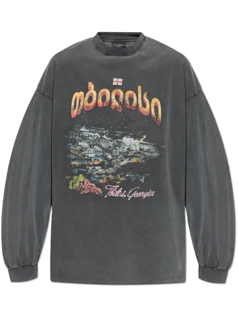 Balenciaga Tbilisi T-shirt Black 819022TRVQ7