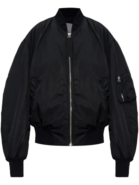 The Attico bishop-sleeves bomber jacket Black 250WCB00070PLL001AA