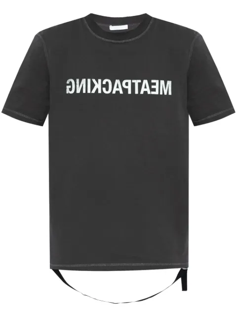 Helmut Lang logo-print T-shirt Black O10HM514