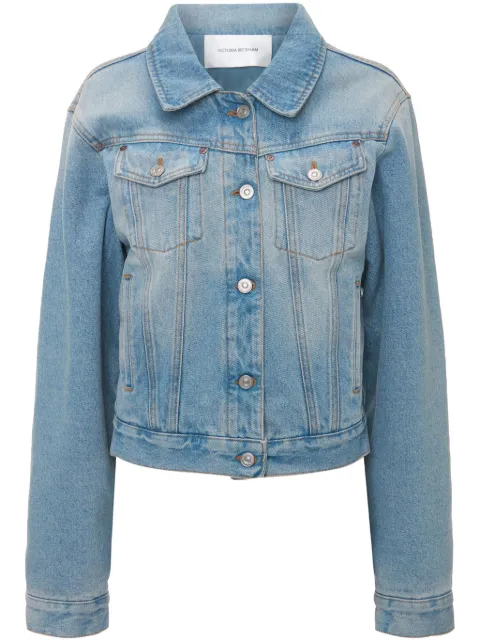 Victoria Beckham padded denim jacket Blue 1125DJK006006A