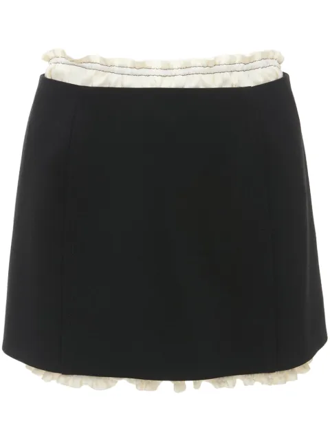 Victoria Beckham ruched-detail mini skirt Black 1125WSK006037A
