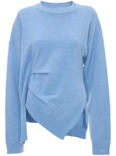 Victoria Beckham gathered-detail sweater Blue 1125KJU006045A
