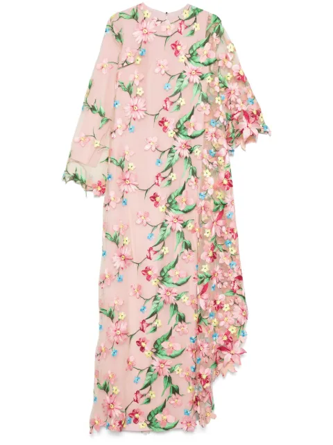 JEAN-LOUIS SABAJI floral-embroidered abaya Pink 6001311