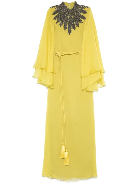 JEAN-LOUIS SABAJI embellished maxi dress Green 600138