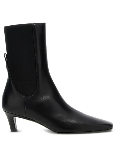 TOTEME 50mm leather boots Black 214908E11