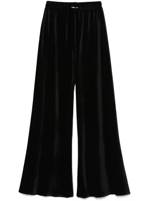 Blanca Vita velvet trousers Black PLATANO7461