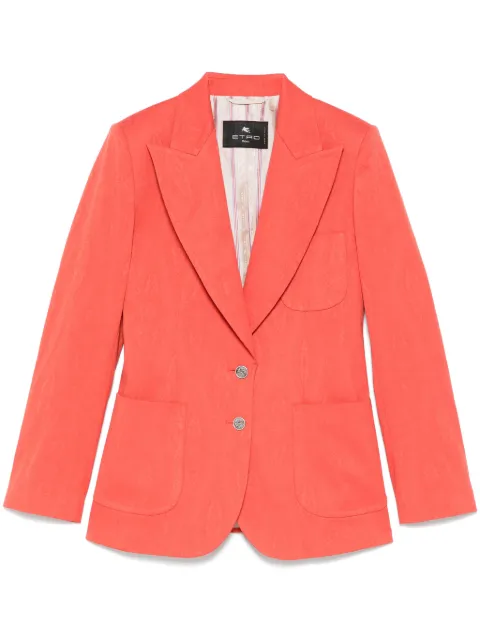 ETRO paisley-jacquard blazer Orange WRCA000999TJEB8