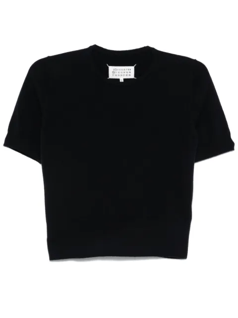 Maison Margiela virgin wool T-shirt Blue S51HL0018M13090