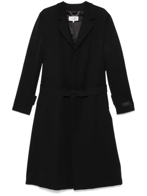 MM6 Maison Margiela belted trench coat Black SH0AA0009MTN039