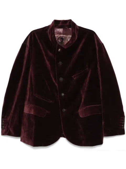 Ziggy Chen cotton blazer Red OM2500903