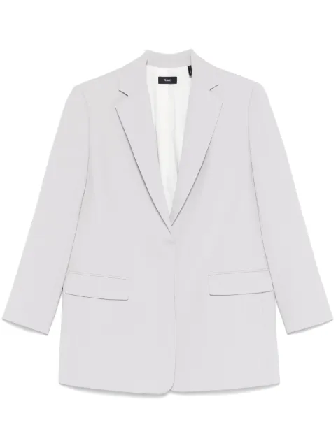 Theory crepe blazer Silver O1109105