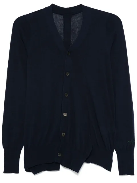 Yohji Yamamoto V-neck cardigan Blue FTK50014