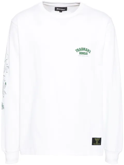 PEACE AND AFTER graphic-print T-shirt White PA24TBLS01WHITE