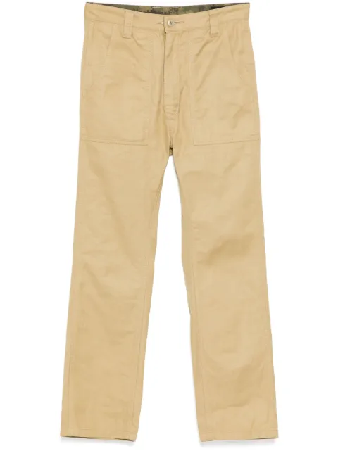 PEACE AND AFTER straight-leg trousers Brown PA24INPT03REVERSIBLE