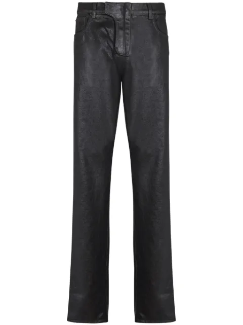 Balmain logo patch trousers Black EH0MI083DF72