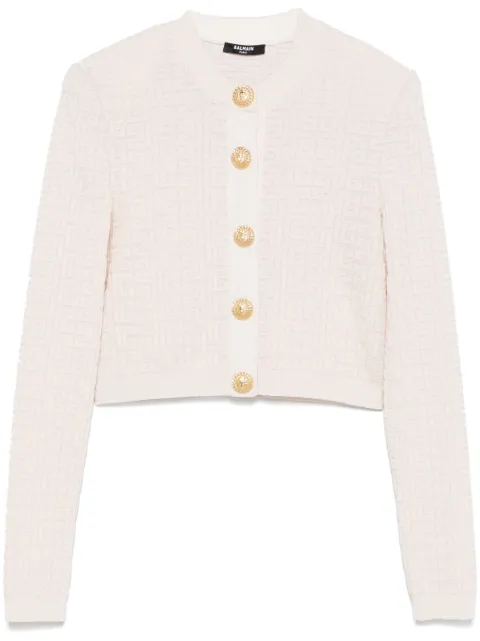 Balmain PB Labyrinth cardigan Pink EF1KL196KI02