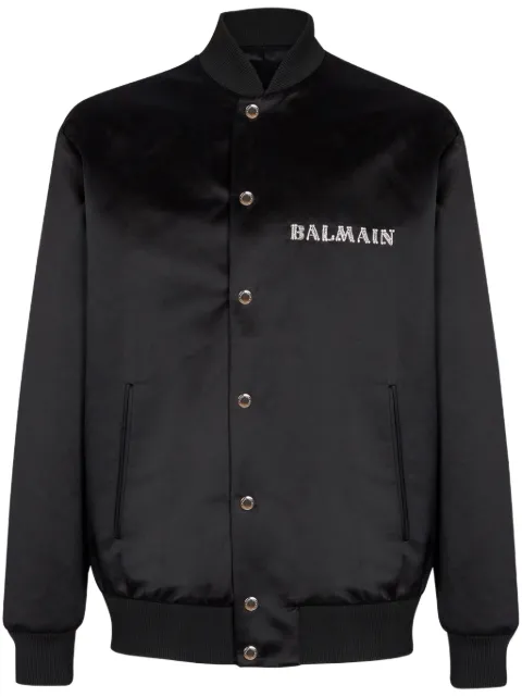 Balmain Galaxy bomber jacket Black EH0TF978PC78