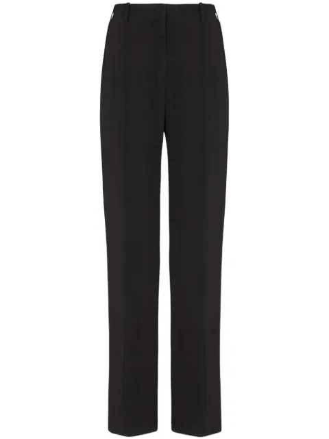 Balmain crepe tailored trousers Black EF0PO160VB00
