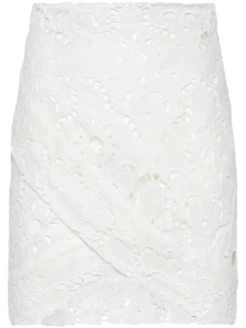 FARM Rio broderie-anglaise mini skirt White 329324