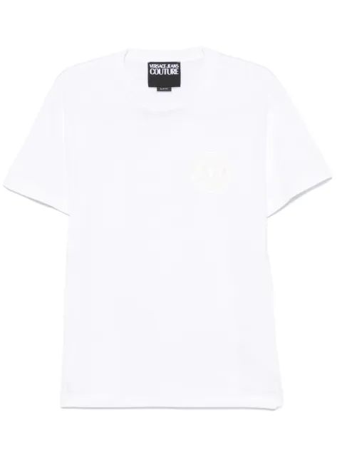Versace Jeans Couture logo-print T-shirt White 78GAHT00CJ00T