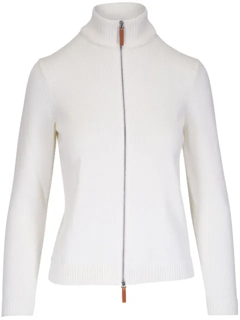 Lafayette 148 ribbed-knit jacket White MWY13RKK96141