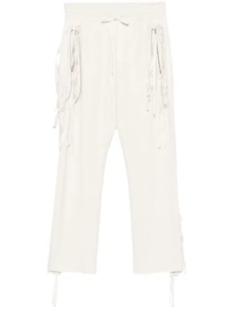 midorikawa raw-edge trousers Neutrals MID24SSCU07