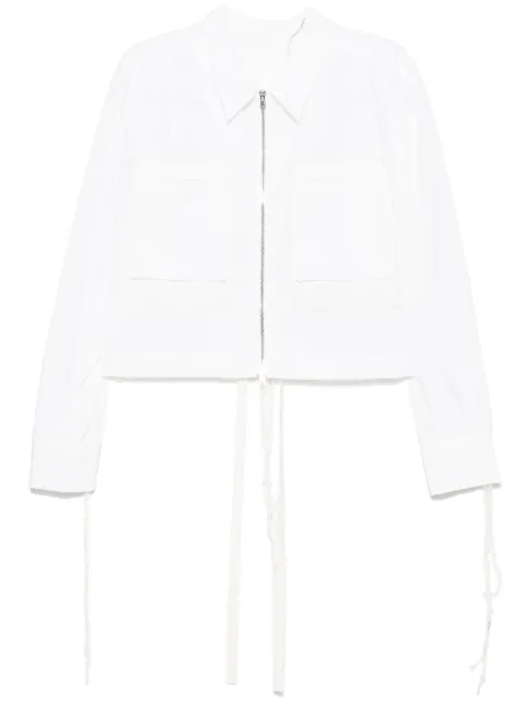 midorikawa fringe detailing blouse White MID24AWSH03A
