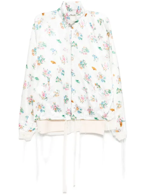 midorikawa UFO print jacket White MID24AWSH01