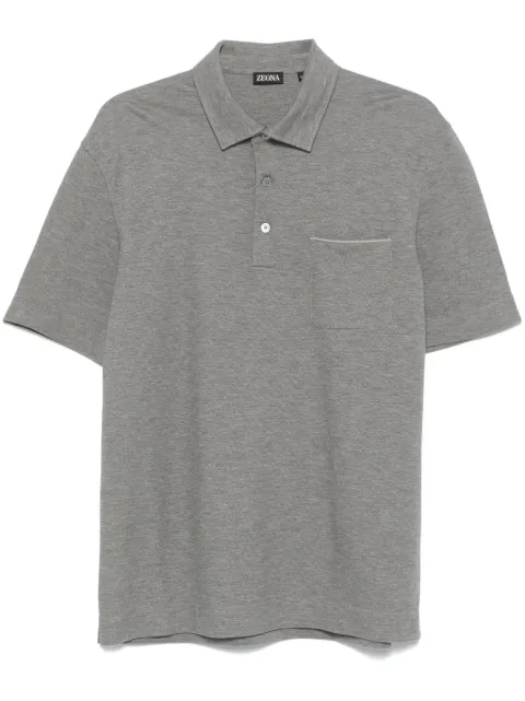 Zegna cotton polo shirt Grey UF392A9F752