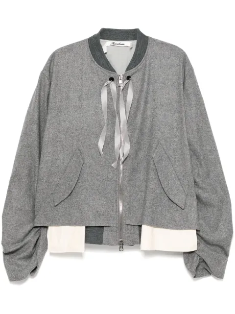 midorikawa raw edge jacket Grey MID24AWBL01