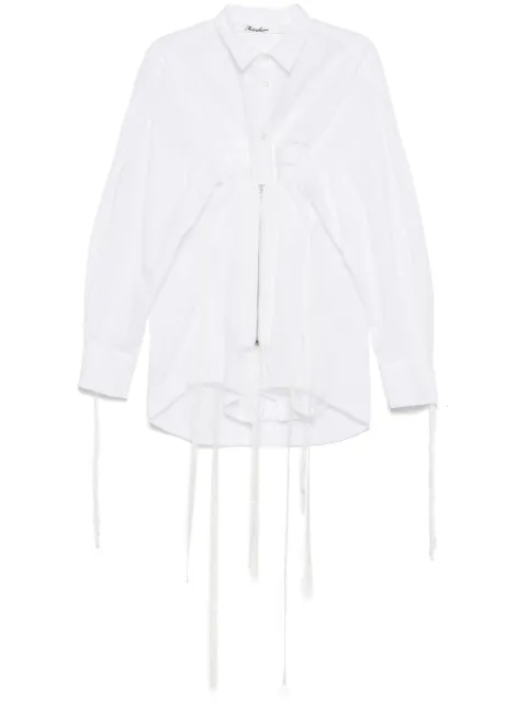 midorikawa fringe detailing blouse White MID24SSSH04