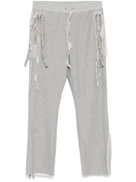 midorikawa fringe-detailing trousers Grey MID22AWCU05