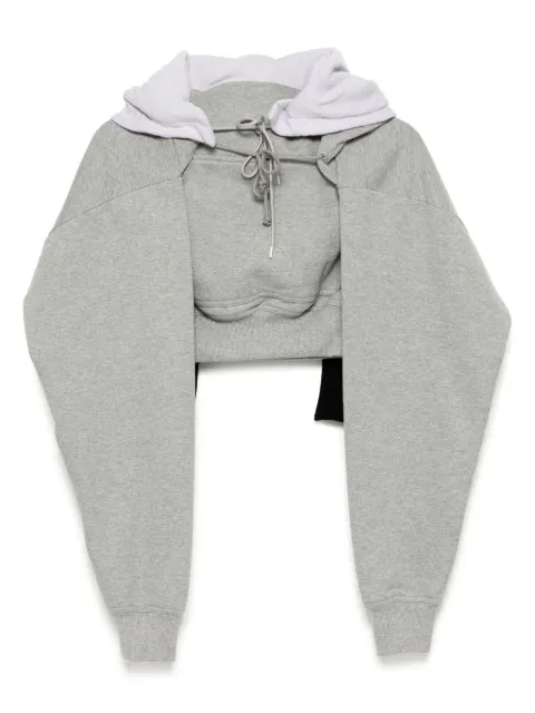 MERYLL ROGGE Hood with sleeves and scarf Grey 900936UF24