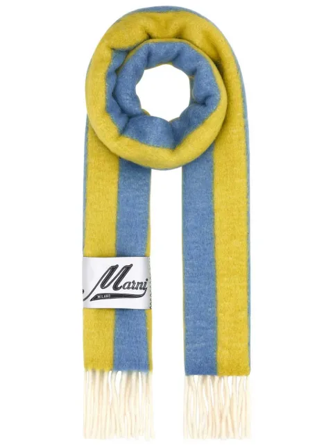 Marni striped scarf Blue SCMC0132Y0UAW043