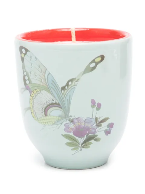 Pierre-Louis Mascia butterfly-print candle Blue CANDHAP11