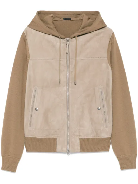 TOM FORD suede bomber jacket Brown KDF003YMW084S25