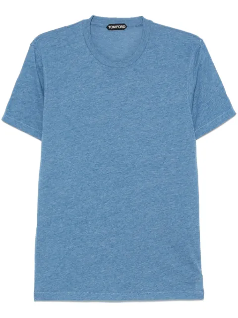 TOM FORD mélange-effect T-shirt Blue JC001JMC002S23