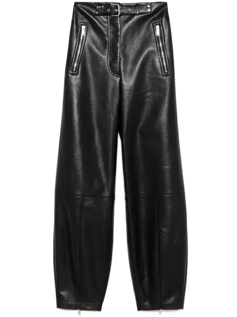 Nanushka buckle-detail trousers Black NW25RSPA13699