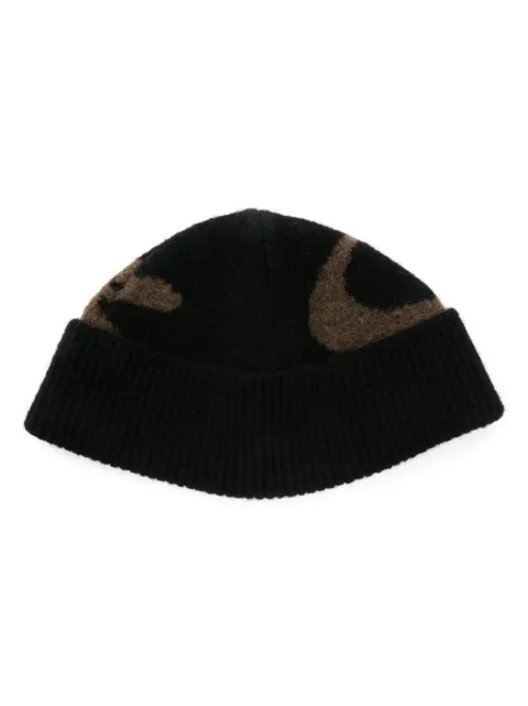 Nanushka intarsia-motif beanie Black NU25RSHT04299