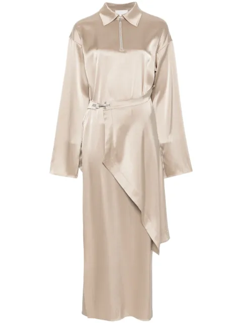 Nanushka draped midi dress Neutrals NW25RSDR02672