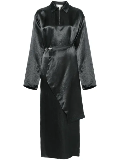 Nanushka skirt-layered maxi dress Green NW25RSDR02777