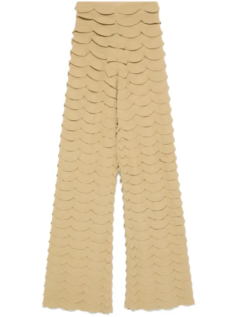 Nanushka ruffled trousers Brown NW25RSPA18674