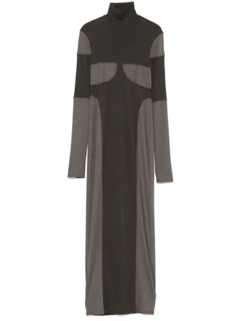Nanushka patchwork maxi dress Green NW25RSDR16275