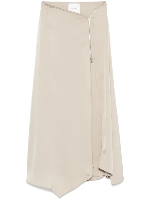 Nanushka Zella maxi skirt Neutrals NW25RSSK19372