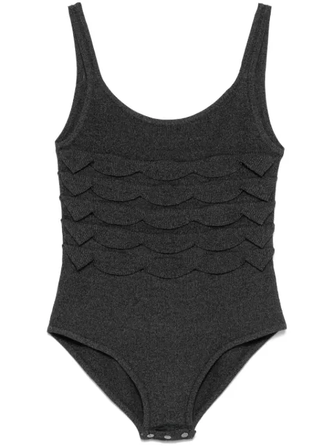 Nanushka textured knitted bodysuit Grey NW25RSJS18393