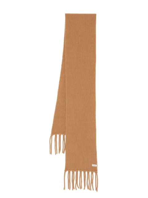 Nanushka ribbed-knit scarf Brown NU25RSSC03374